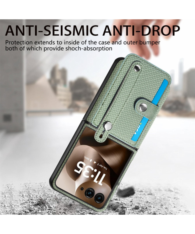 Coque Motorola Razr 60 Ultra Carbone Porte-Cartes | Simone