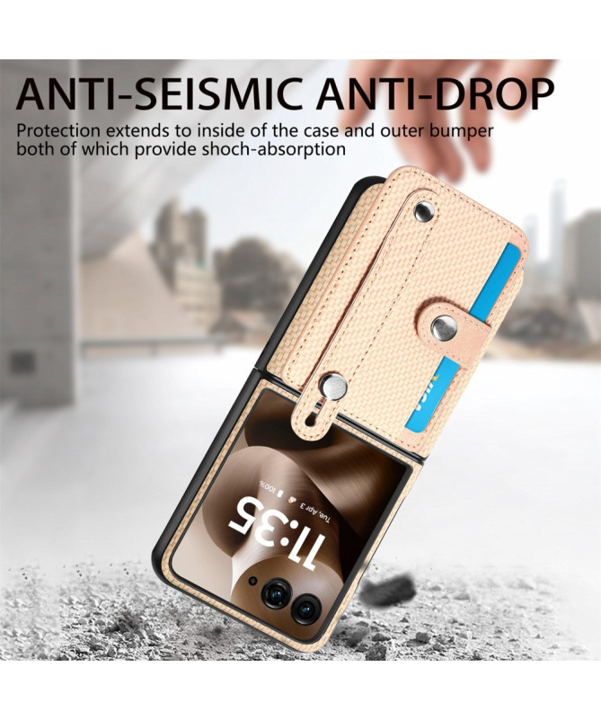 Coque Motorola Razr 60 Ultra Carbone Porte-Cartes | Simone