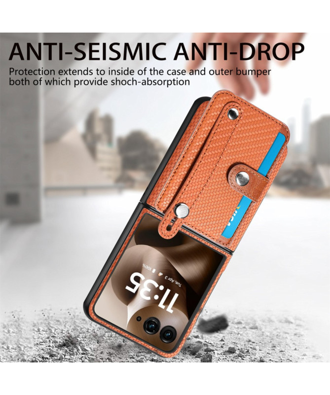 Coque Motorola Razr 60 Ultra Carbone Porte-Cartes | Simone