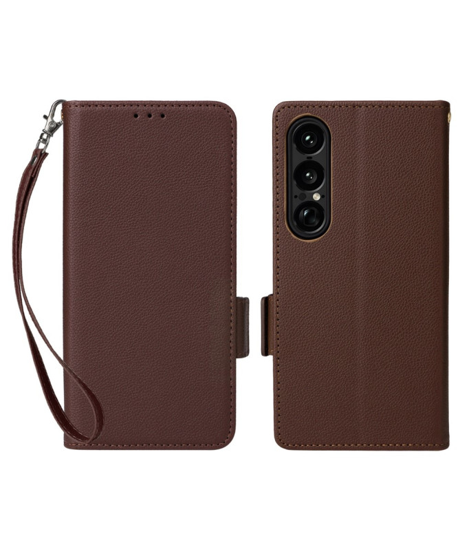 Housse Sony Xperia 1 VII effet cuir à Lanière | FOLKEN