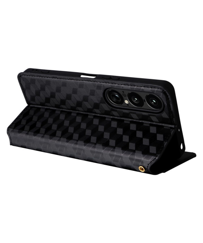 Housse Sony Xperia 1 VII flip cover design géométrie