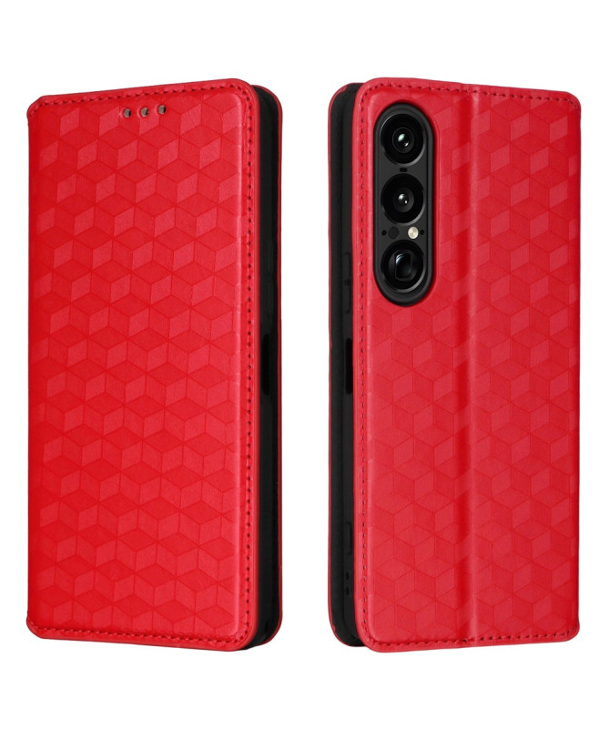 Housse Sony Xperia 1 VII flip cover design géométrie