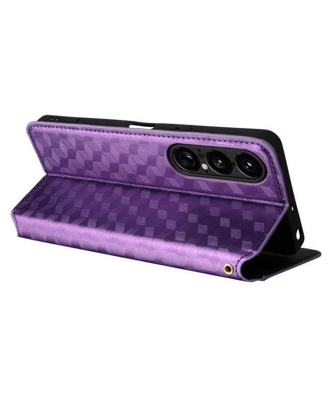 Housse Sony Xperia 1 VII flip cover design géométrie