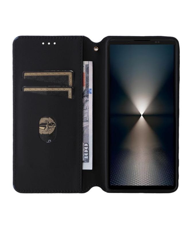 Housse Sony Xperia 1 VII flip cover design géométrie