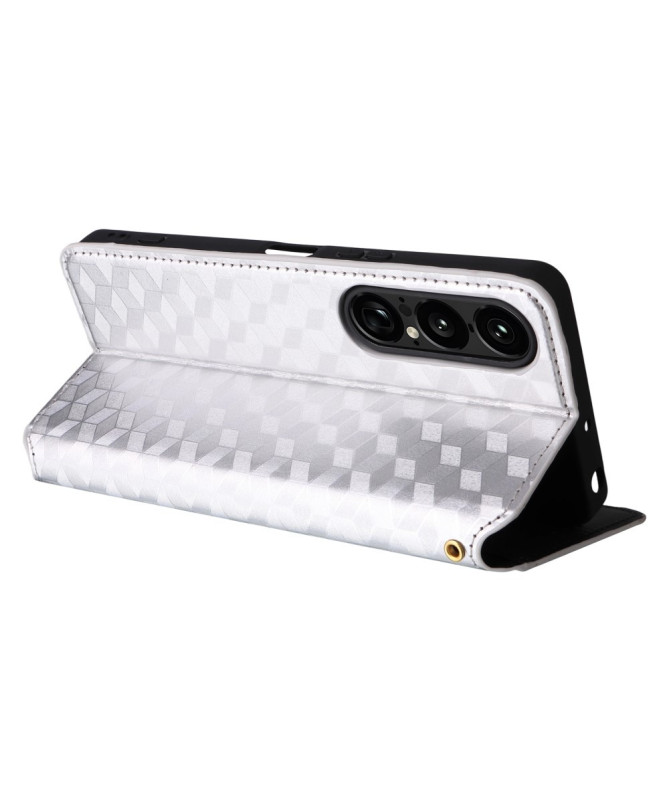 Housse Sony Xperia 1 VII flip cover design géométrie