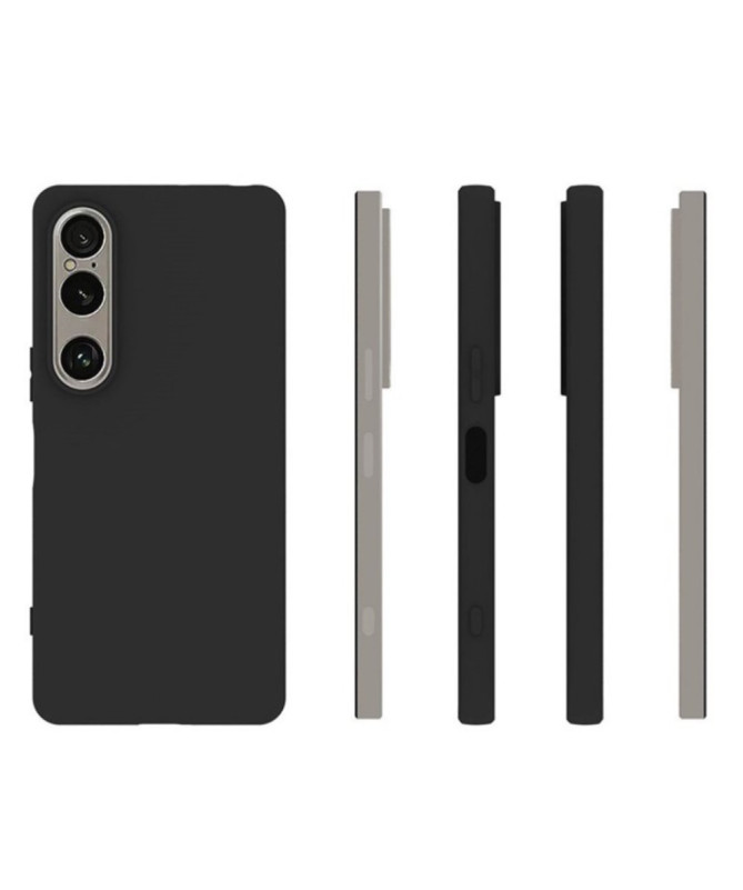 Coque Noire Mat Sony Xperia 1 VII avec Verre Trempé