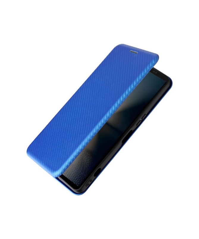 Flip Cover Sony Xperia 1 VII design fibre de carbone