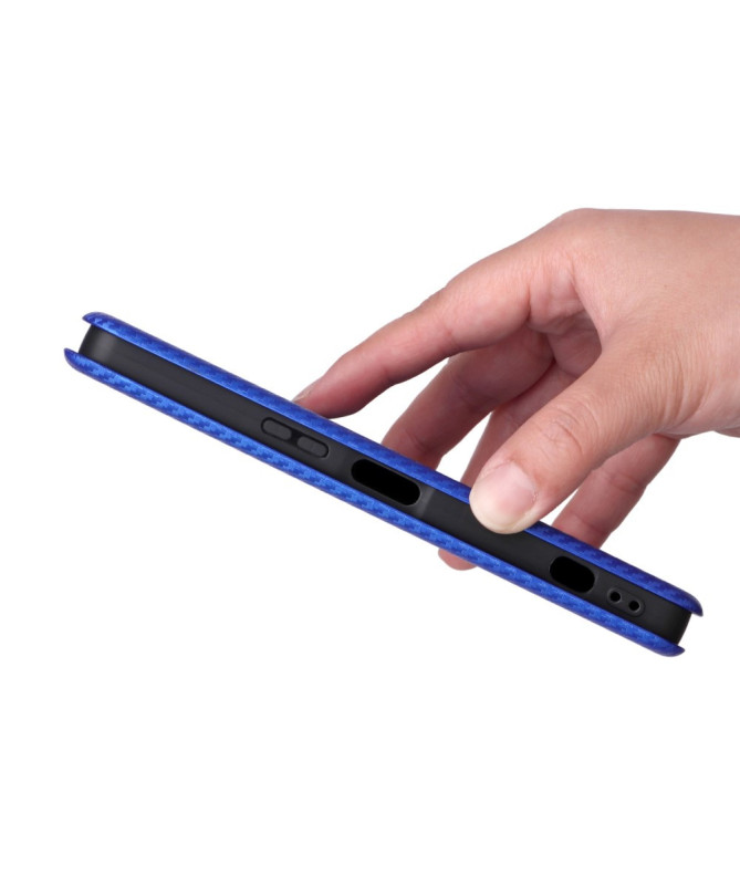 Flip Cover Sony Xperia 1 VII design fibre de carbone