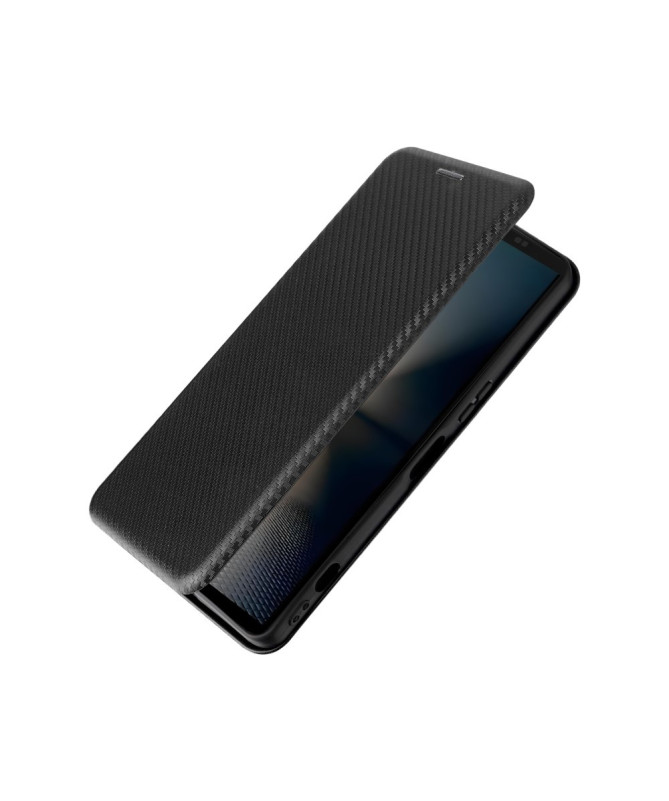 Flip Cover Sony Xperia 1 VII design fibre de carbone