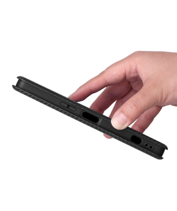 Flip Cover Sony Xperia 1 VII design fibre de carbone