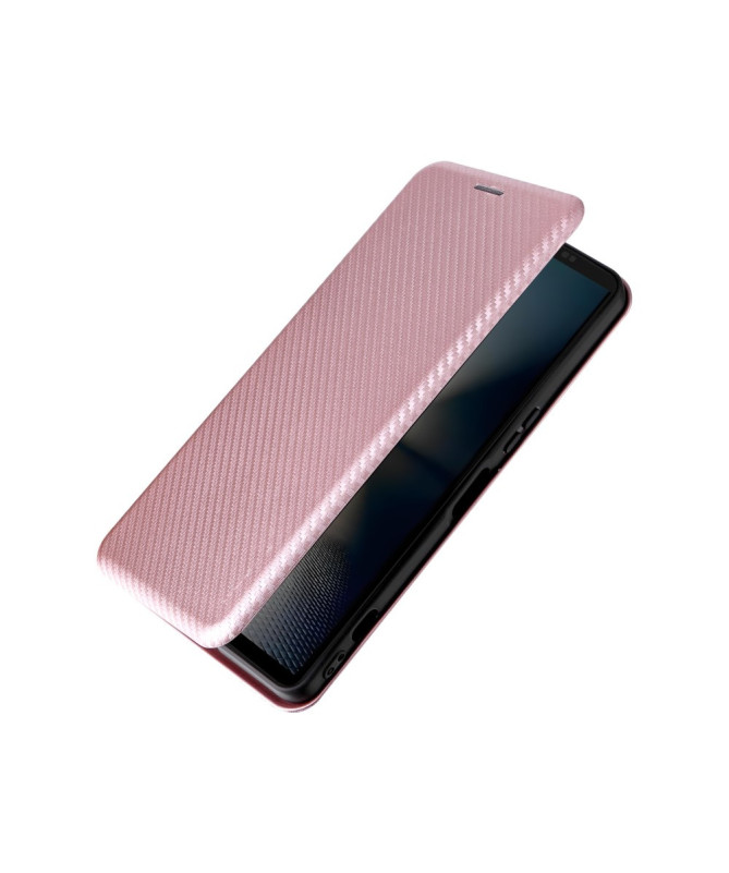 Flip Cover Sony Xperia 1 VII design fibre de carbone