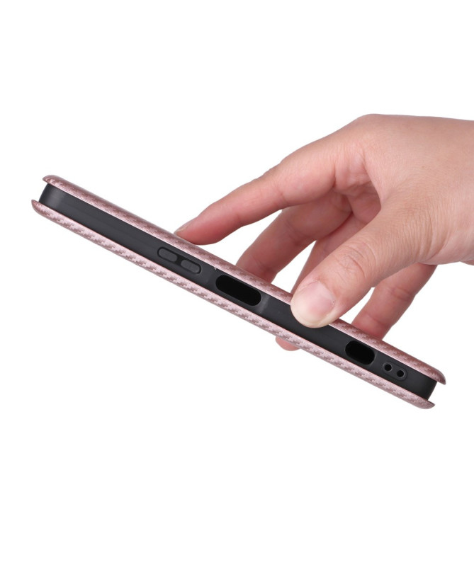 Flip Cover Sony Xperia 1 VII design fibre de carbone