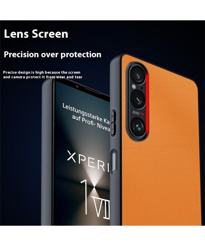 Coque Sony Xperia 1 VII | Ultra Fine Effet Cuir Rigide