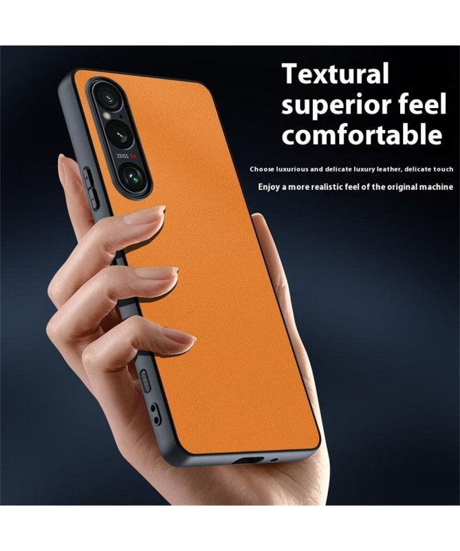 Coque Sony Xperia 1 VII | Ultra Fine Effet Cuir Rigide