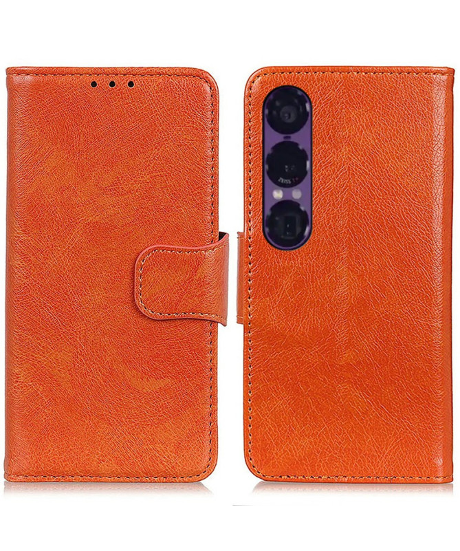 Housse Sony Xperia 1 VII Style Cuir Vieilli