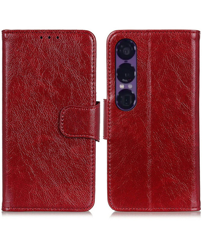 Housse Sony Xperia 1 VII Style Cuir Vieilli