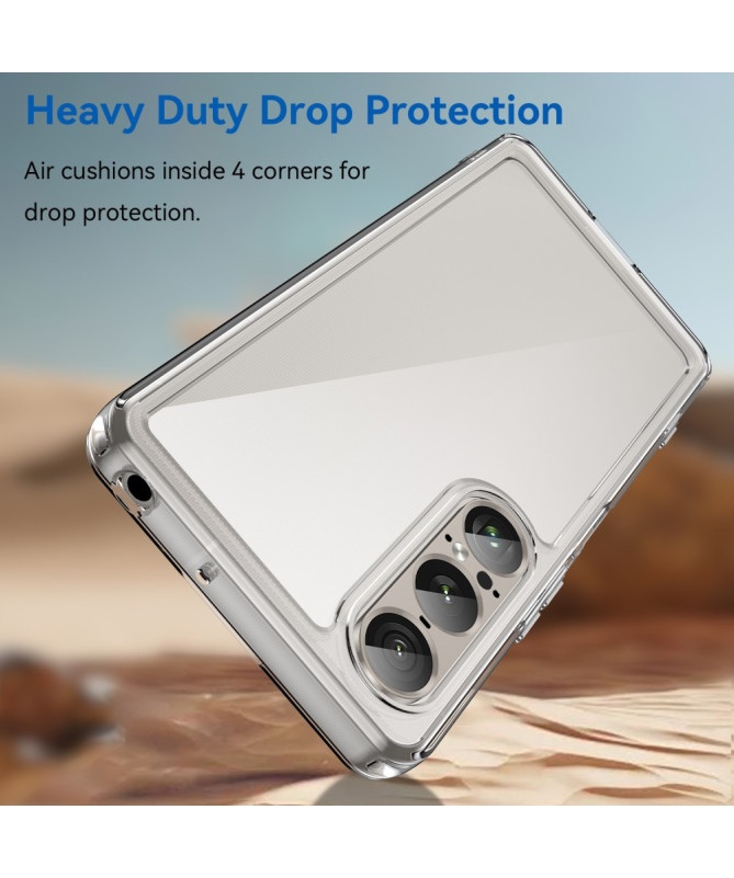 Coque transparente Sony Xperia 1 VII avec protection d'écran en verre 