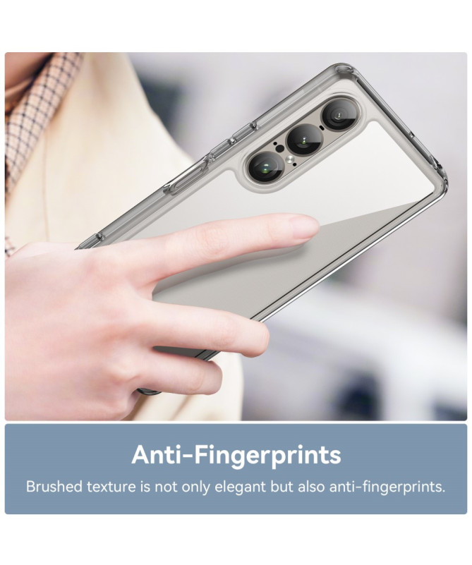 Coque transparente Sony Xperia 1 VII avec protection d'écran en verre 