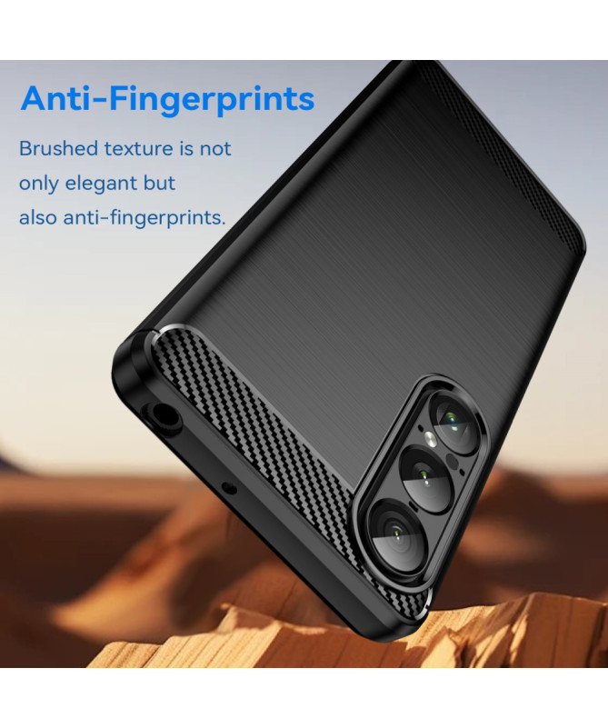 Coque Sony Xperia 1 VII flexible effet brossé