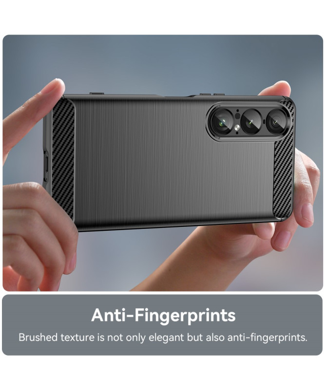 Coque Sony Xperia 1 VII flexible effet brossé