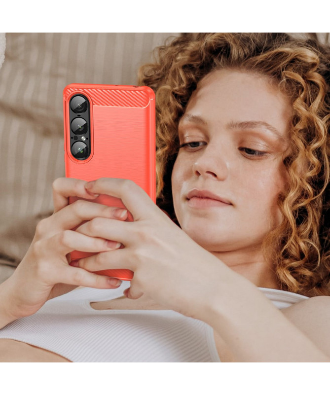 Coque Sony Xperia 1 VII flexible effet brossé