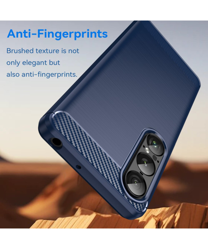 Coque Sony Xperia 1 VII flexible effet brossé