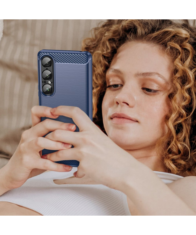 Coque Sony Xperia 1 VII flexible effet brossé
