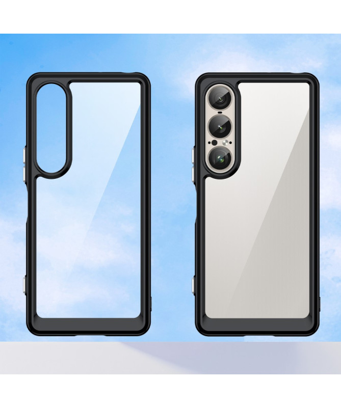Coque Sony Xperia 1 VII Transparente Contour Couleuré