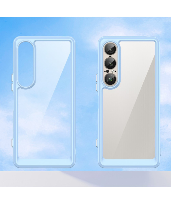 Coque Sony Xperia 1 VII Transparente Contour Couleuré