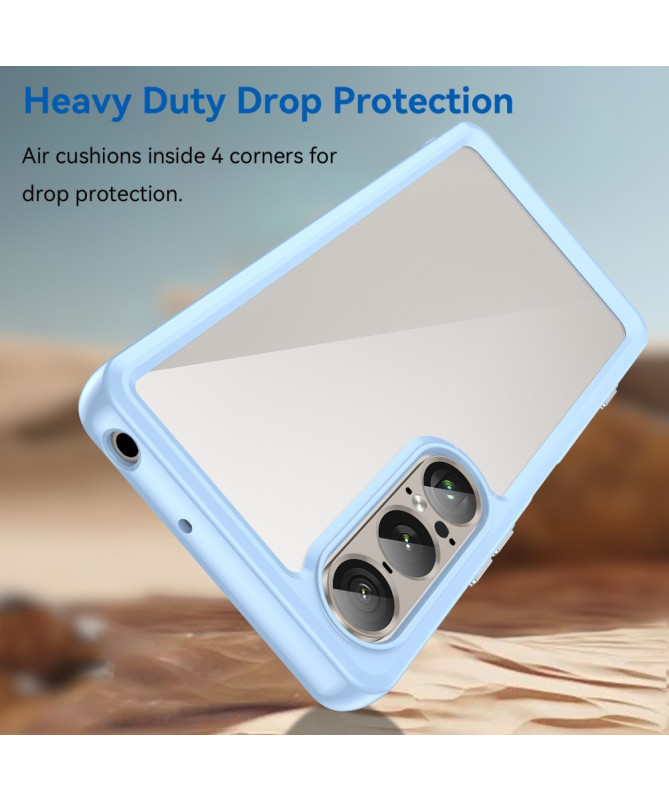 Coque Sony Xperia 1 VII Transparente Contour Couleuré
