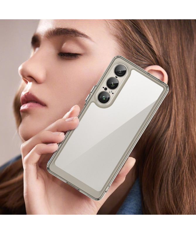 Coque Sony Xperia 1 VII Transparente Contour Couleuré