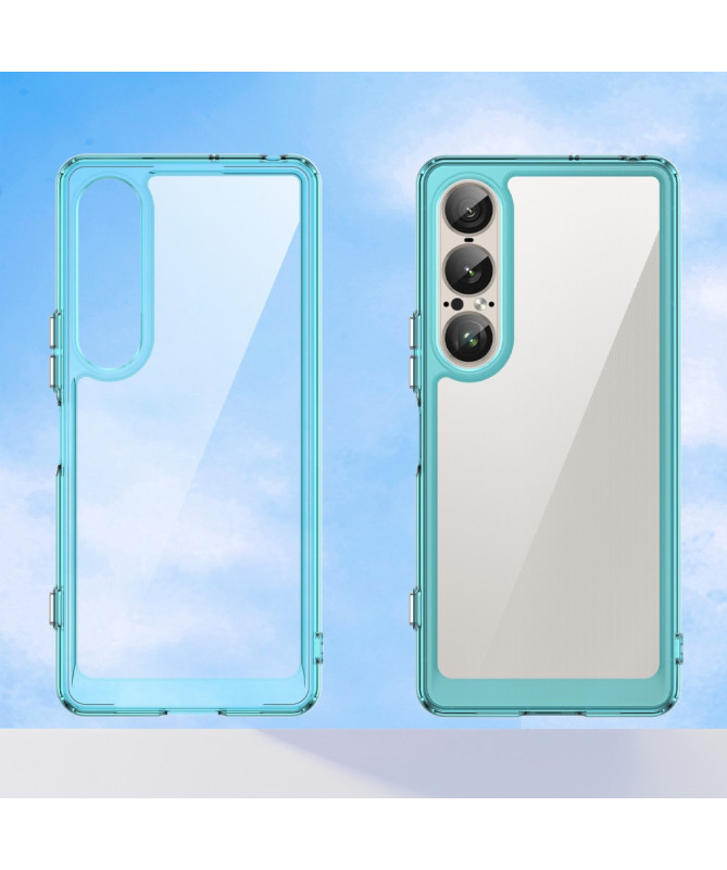 Coque Sony Xperia 1 VII Transparente Contour Couleuré