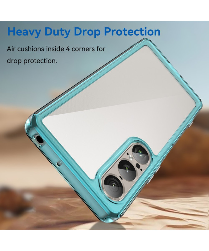 Coque Sony Xperia 1 VII Transparente Contour Couleuré