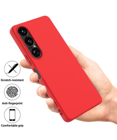 Coque Sony Xperia 1 VII Puro silicone liquide Rouge - photo 8