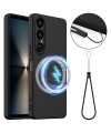 Coque Sony Xperia 1 VII Silicone Liquide MagSafe, Lanière