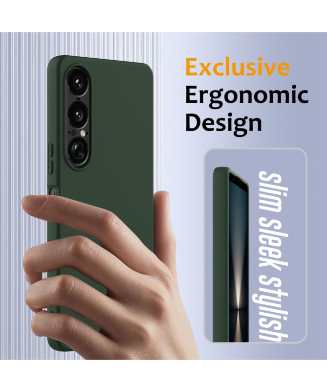 Coque Sony Xperia 1 VII Silicone Liquide MagSafe, Lanière