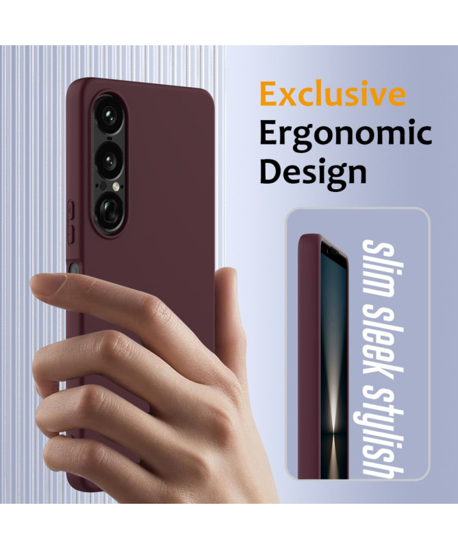 Coque Sony Xperia 1 VII Silicone Liquide MagSafe, Lanière