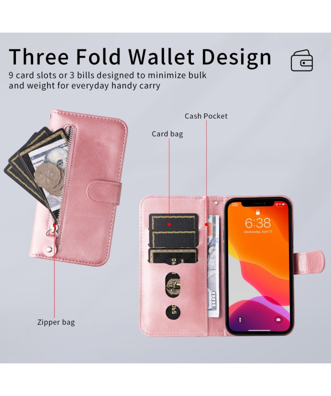 Housse Sony Xperia 1 VII Zipper Pocket Fonction Support