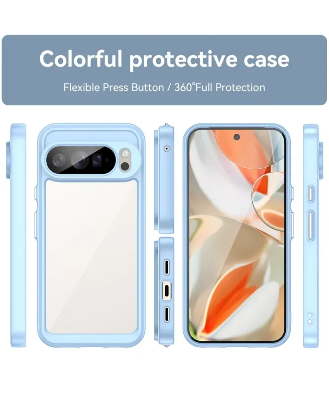 Coque Google Pixel 10 Pro XL Transparente Contour Couleuré