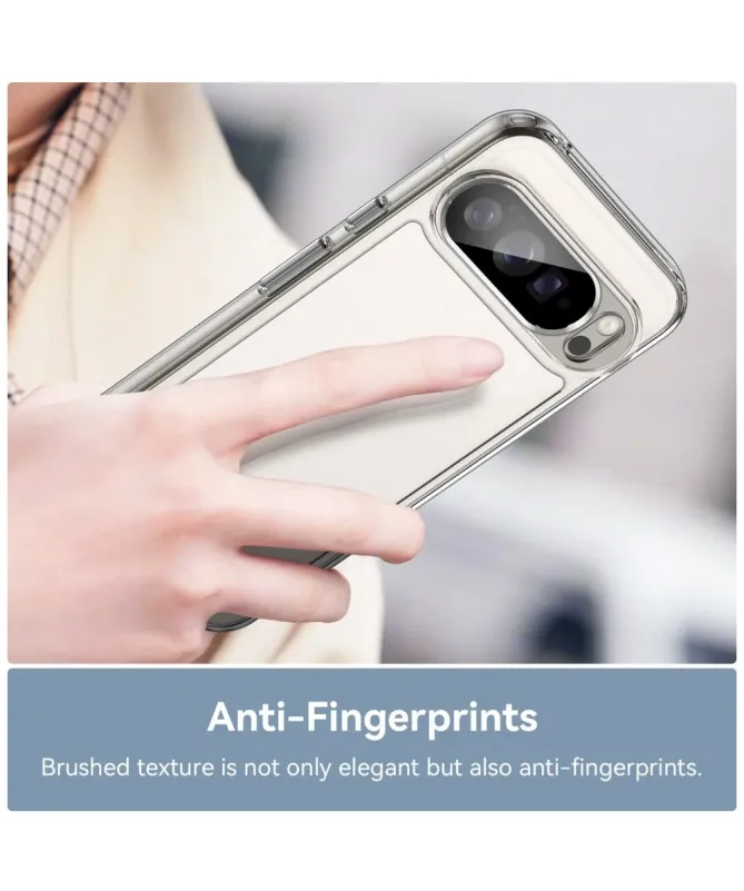 Coque transparente Google Pixel 10 Pro XL avec protection d'écran en v