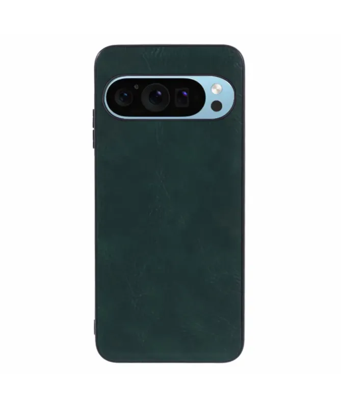 Coque Google Pixel 10 Pro XL Cuir Rétro | VINTAGE Vert foncé