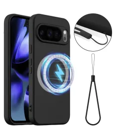 Coque Google Pixel 10 Pro XL Silicone Liquide MagSafe, Lanière