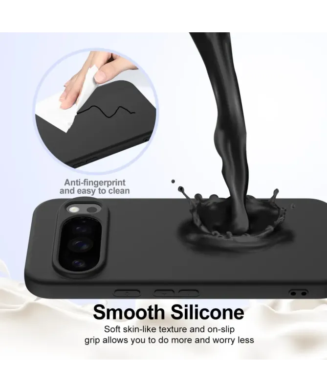 Coque Google Pixel 10 Pro XL Silicone Liquide MagSafe, Lanière
