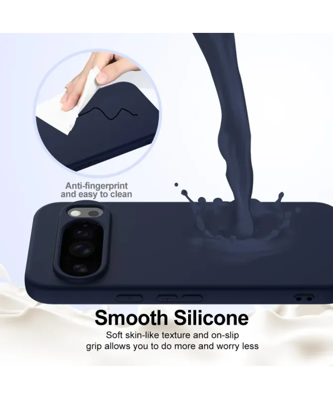 Coque Google Pixel 10 Pro XL Silicone Liquide MagSafe, Lanière