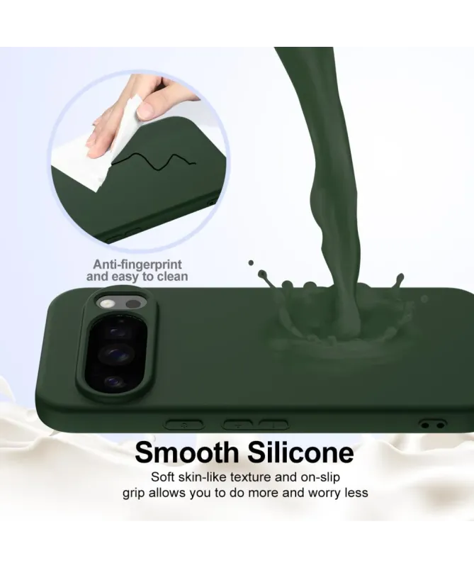 Coque Google Pixel 10 Pro XL Silicone Liquide MagSafe, Lanière