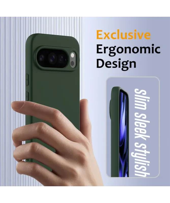 Coque Google Pixel 10 Pro XL Silicone Liquide MagSafe, Lanière