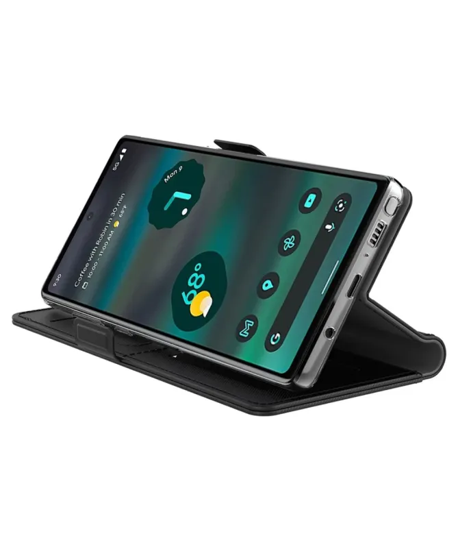 Housse Google Pixel 10 Pro XL Flip premium porte cartes avec miroir