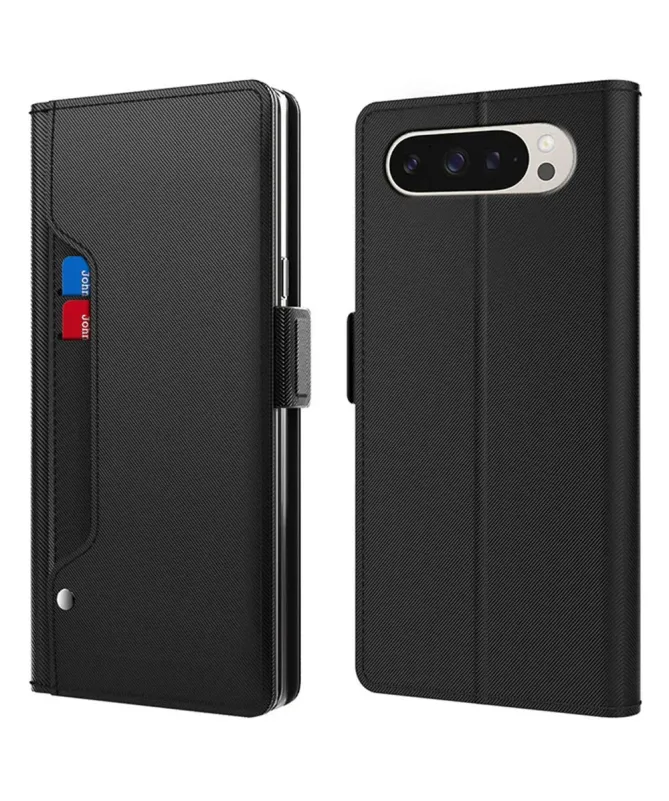 Housse Google Pixel 10 Pro XL Flip premium porte cartes avec miroir