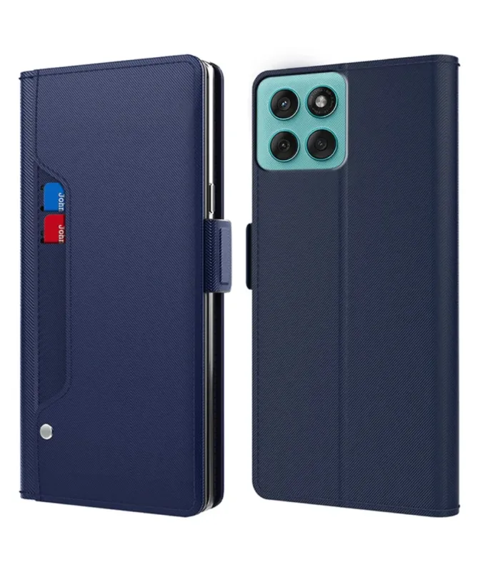 Housse Motorola Edge 60 / 60 Fusion Flip premium porte cartes avec mir