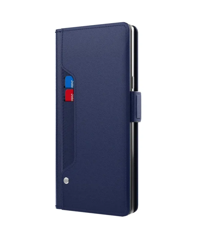 Housse Motorola Edge 60 / 60 Fusion Flip premium porte cartes avec mir